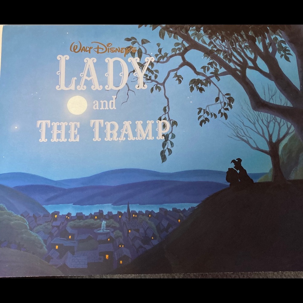 The lady and tramp wall art